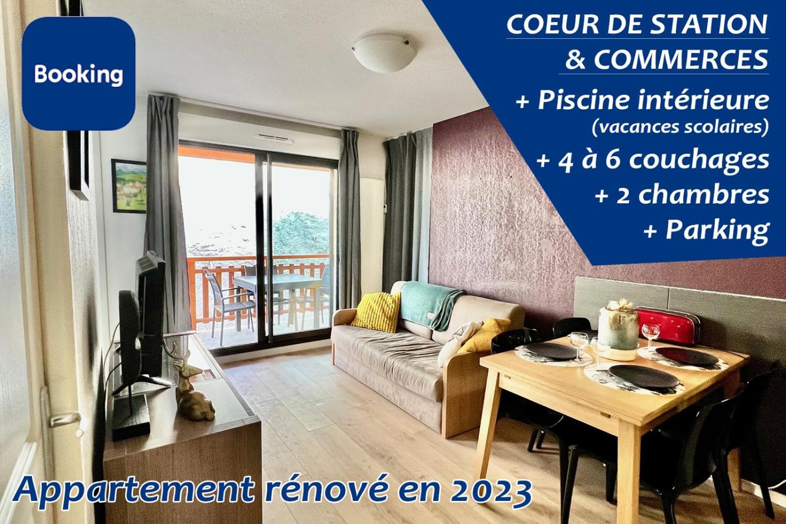 Appartement Familial Avec Parking Centre Valberg Péone Eksteriør billede